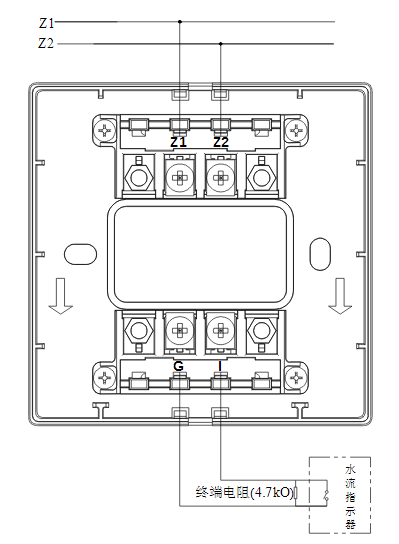 海灣消防GST-LD-8300B輸入模塊常開無源觸點接線圖